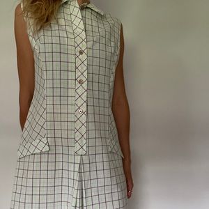 60s plaid dress